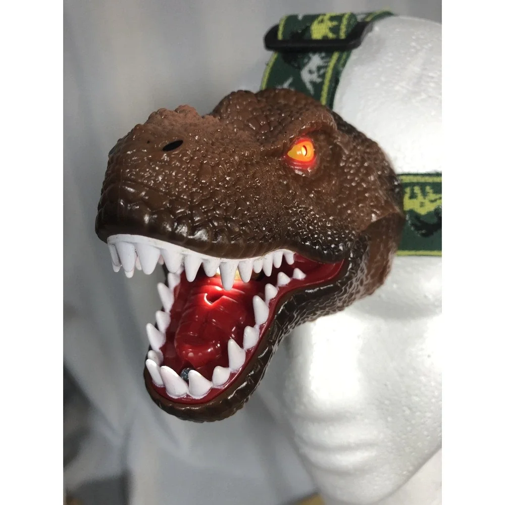 The Original SUN DinoBryte LED Headlamp LIGHT T-Rex Dinosaur for Kids ROARS LOUD